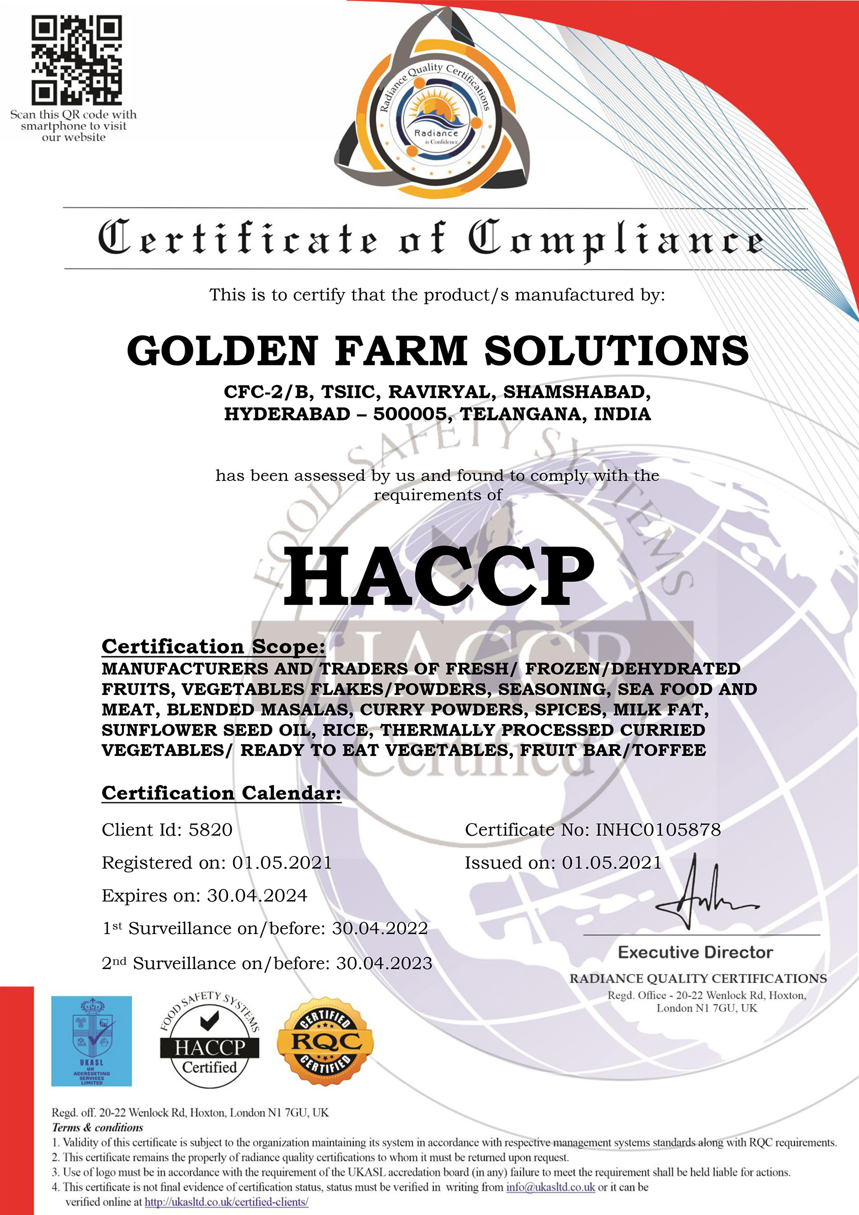 GFS - HACCP