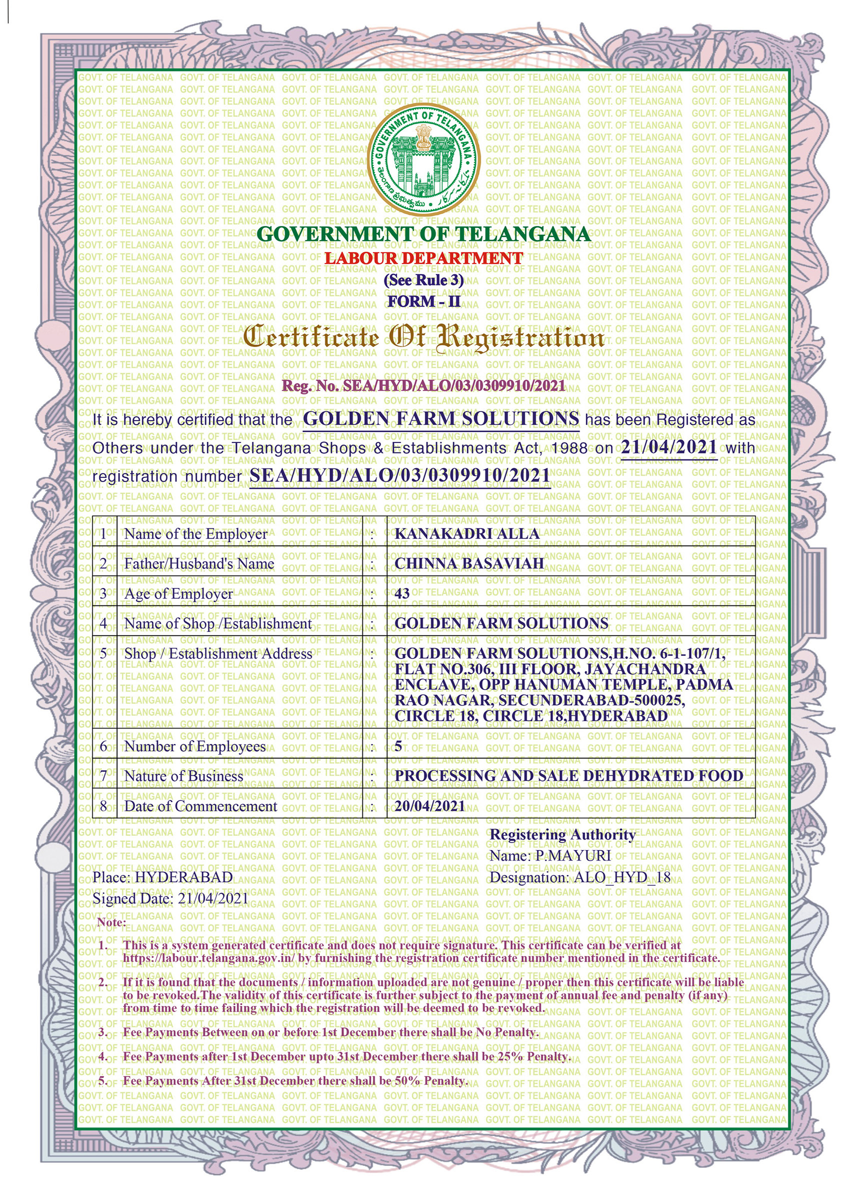 Labour License Certificate_GFS